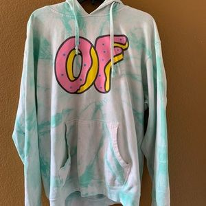 Green Tie-dye Odd Future Hoodie